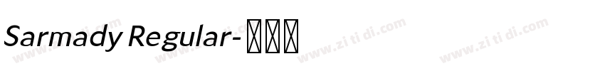 Sarmady Regular字体转换